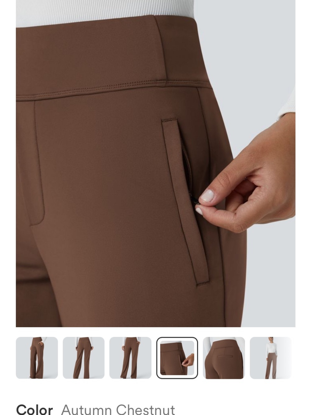 Halara Flex™ DayStretch Mid Rise Side Zipper Pocket Work #83